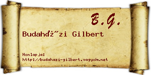 Budaházi Gilbert névjegykártya
